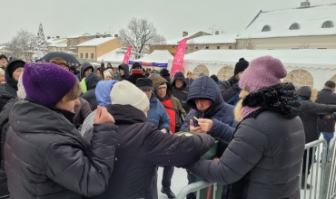 Olkusz: Wigilia Caritas na Rynku