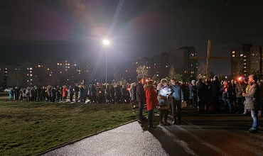 Sosnowiec: Droga Krzyżowa na Plac Papieski (fot. I. Godzisz)