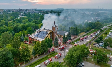 Akcja gaśnicza z 21 czerwca (fot. From the Sky)